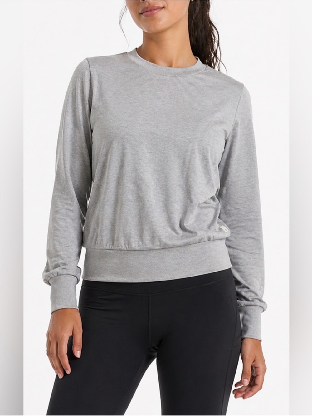 Vuori Light Grey Daydream Crewneck Sweatshirt - Women